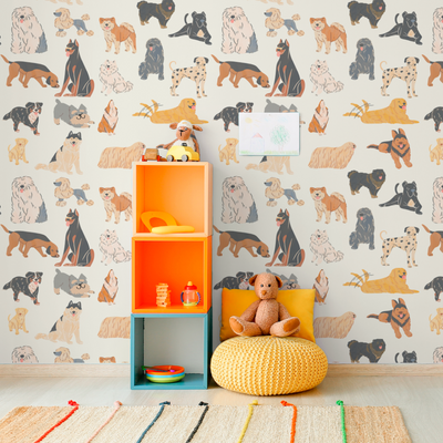 PAPEL MURAL MIXED DOG