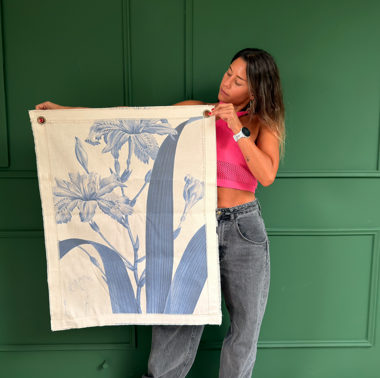 Lona Botanica azul I