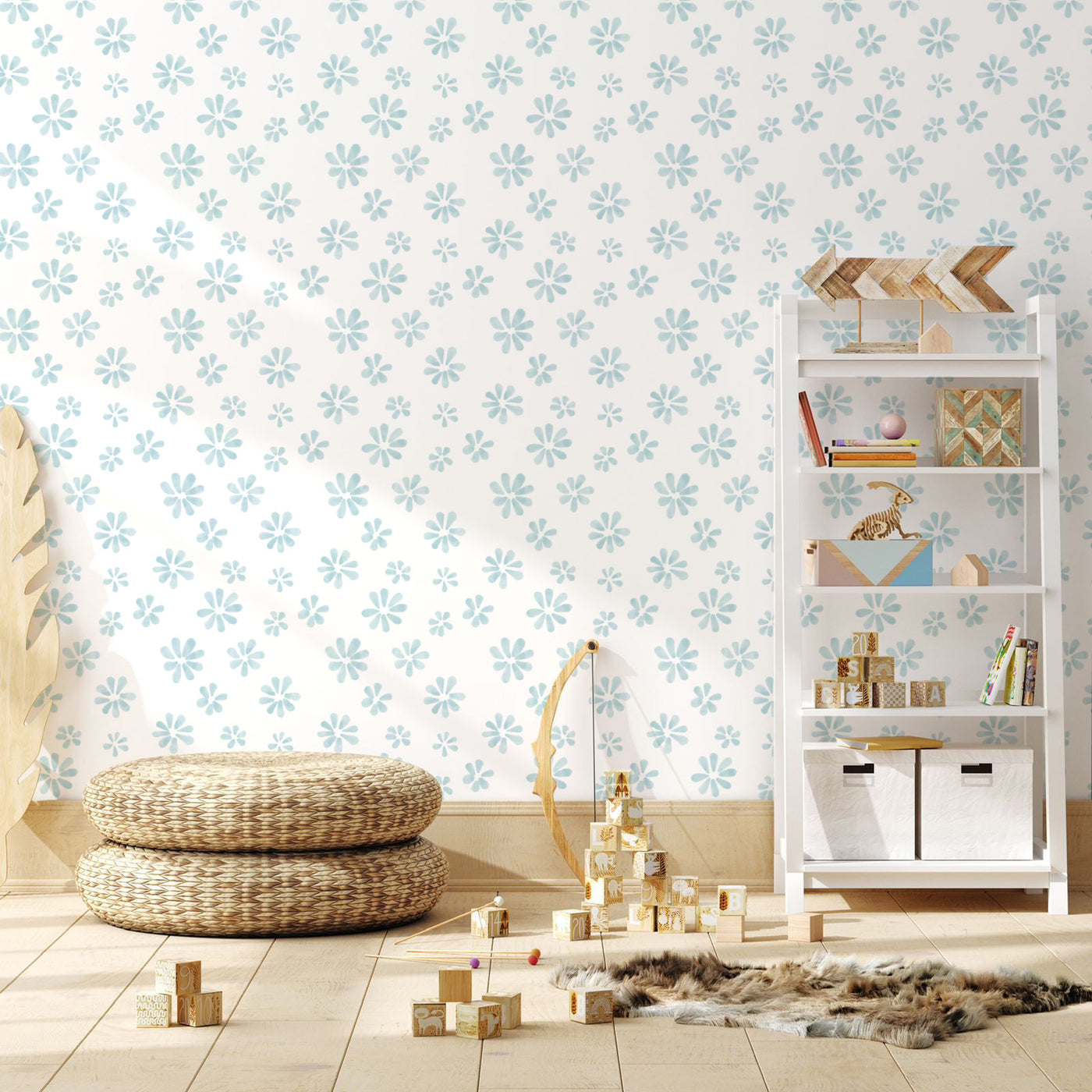 PAPEL MURAL FLOWERS LOW