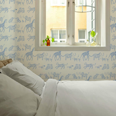 PAPEL MURAL BLUE SAFARI