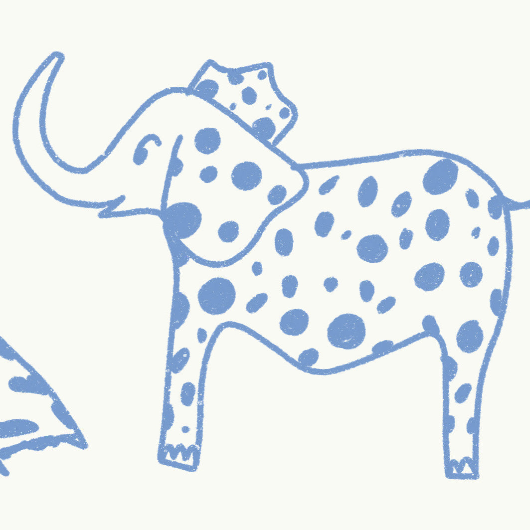 PAPEL MURAL BLUE SAFARI