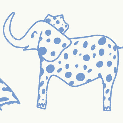 PAPEL MURAL BLUE SAFARI