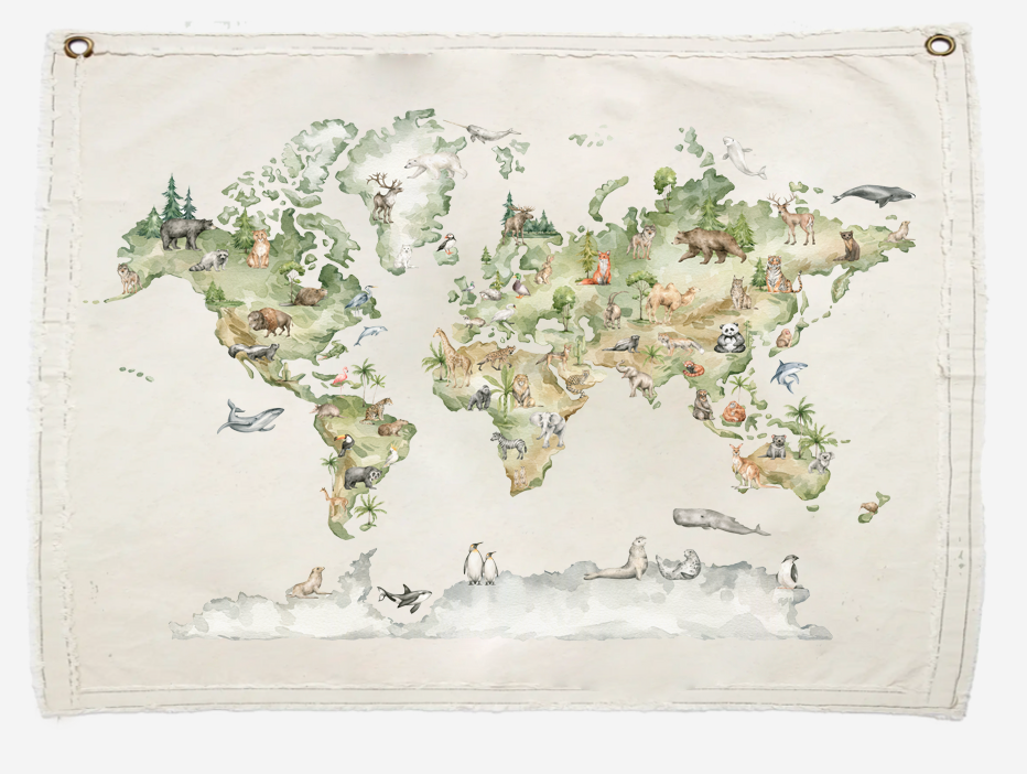 Lona Mapa Ilustrado